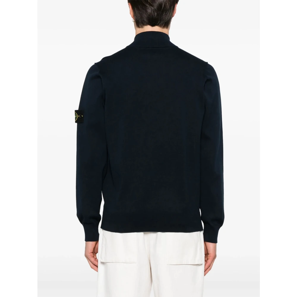Stone Island Zwarte Truien voor Mannen Black Heren
