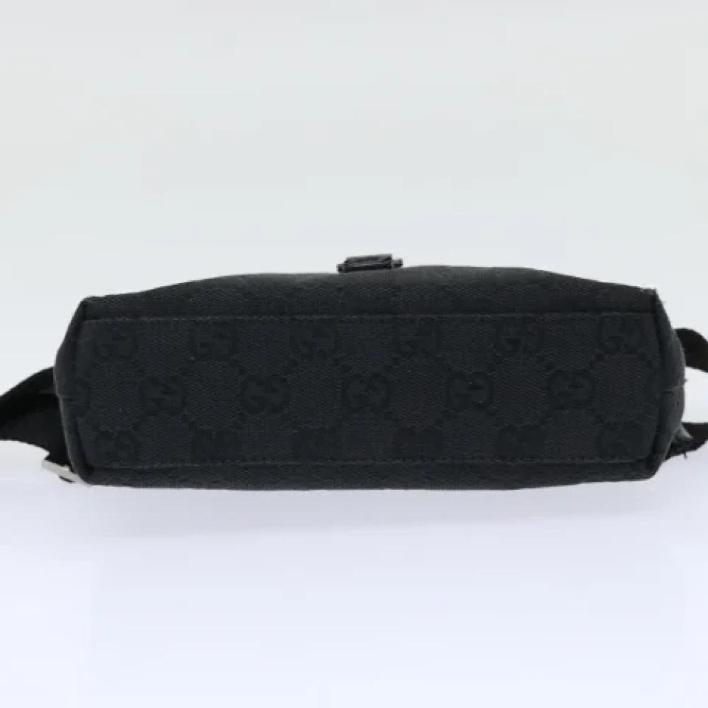 Gucci Vintage Pre-owned Canvas crossbody-bags Black Dames
