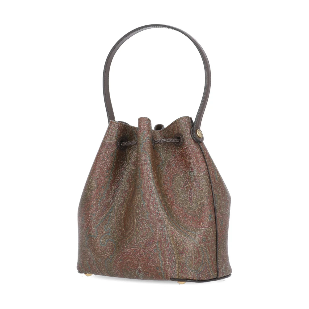 ETRO Bruine Katoenen en Leren Damentas Brown Dames