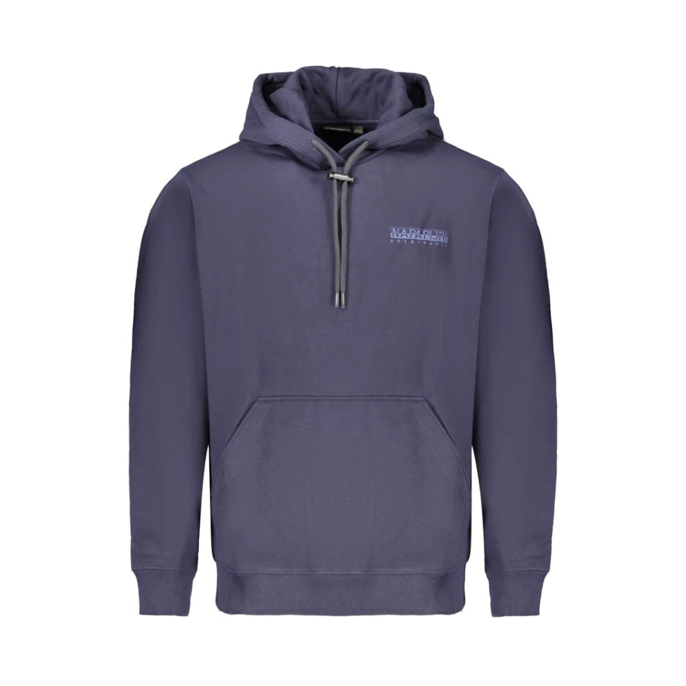 Napapijri Men's Blue Cotton Hoodie