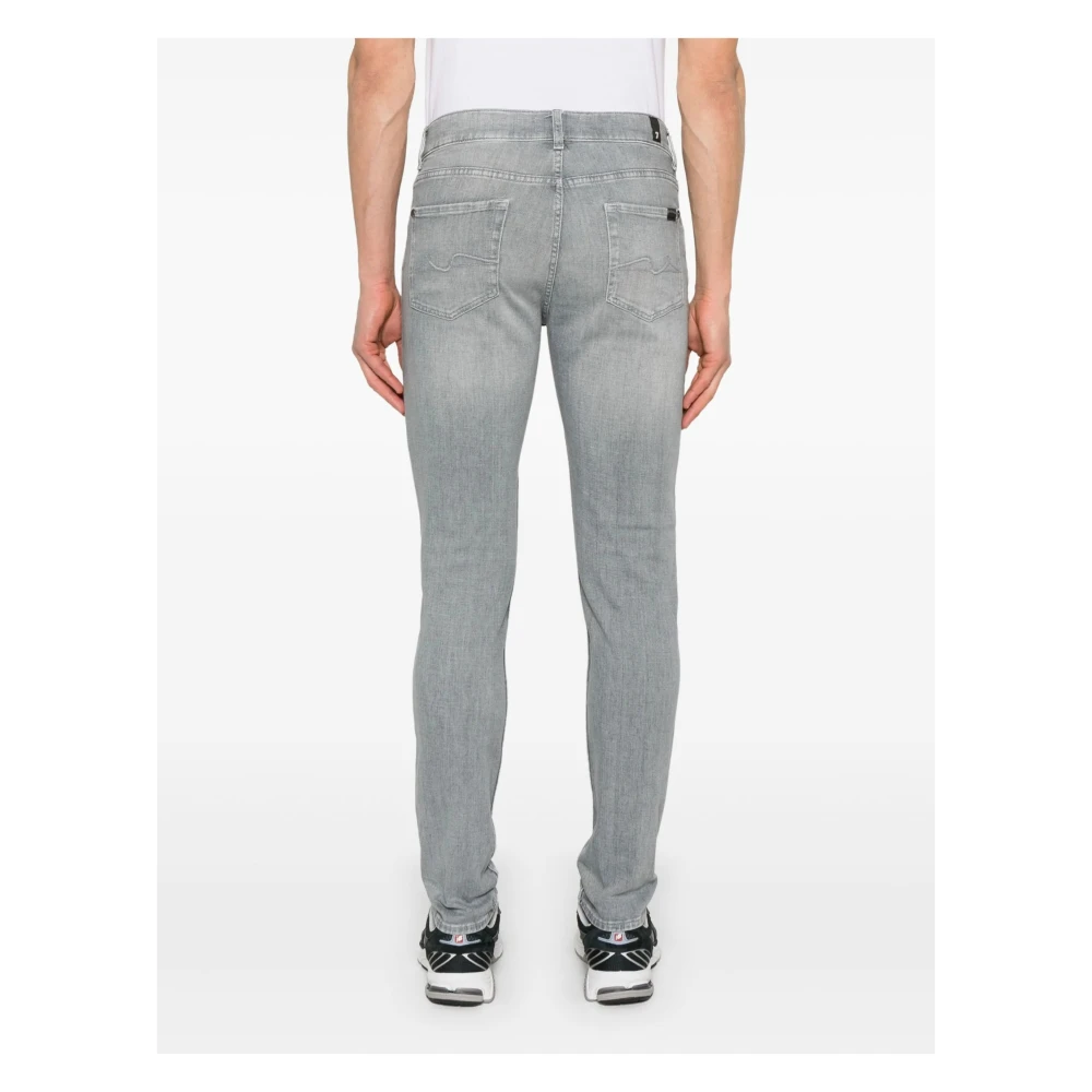 7 For All Mankind Slimmy Tapered Bauhaus Jeans Gray Heren