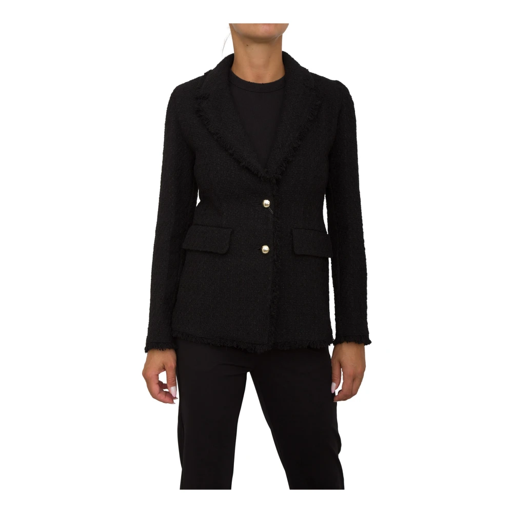 Marella Zwarte jas voor vrouwen Black Dames