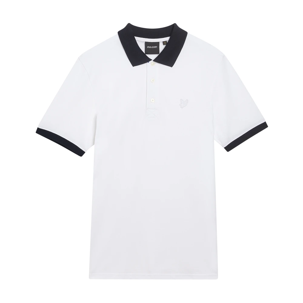 Lyle & Scott SS Polo Shirts Superfine Ringer Polo Shirt White Heren