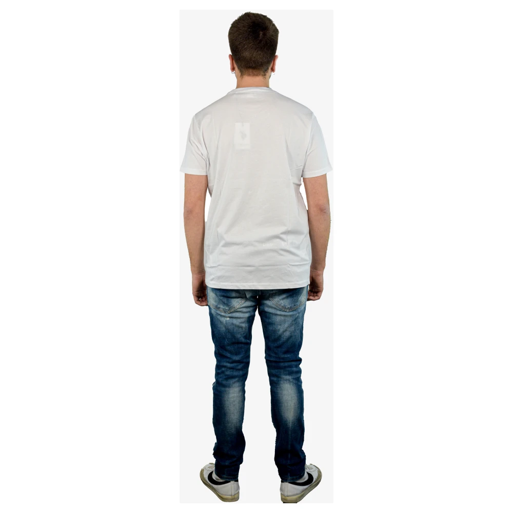 U.s. Polo Assn. Casual T-shirt met ronde hals White Heren