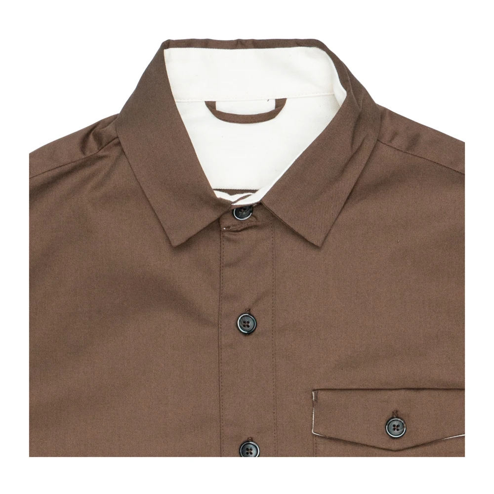 Nine In The Morning Japanse gabardine jas overhemd Brown Heren