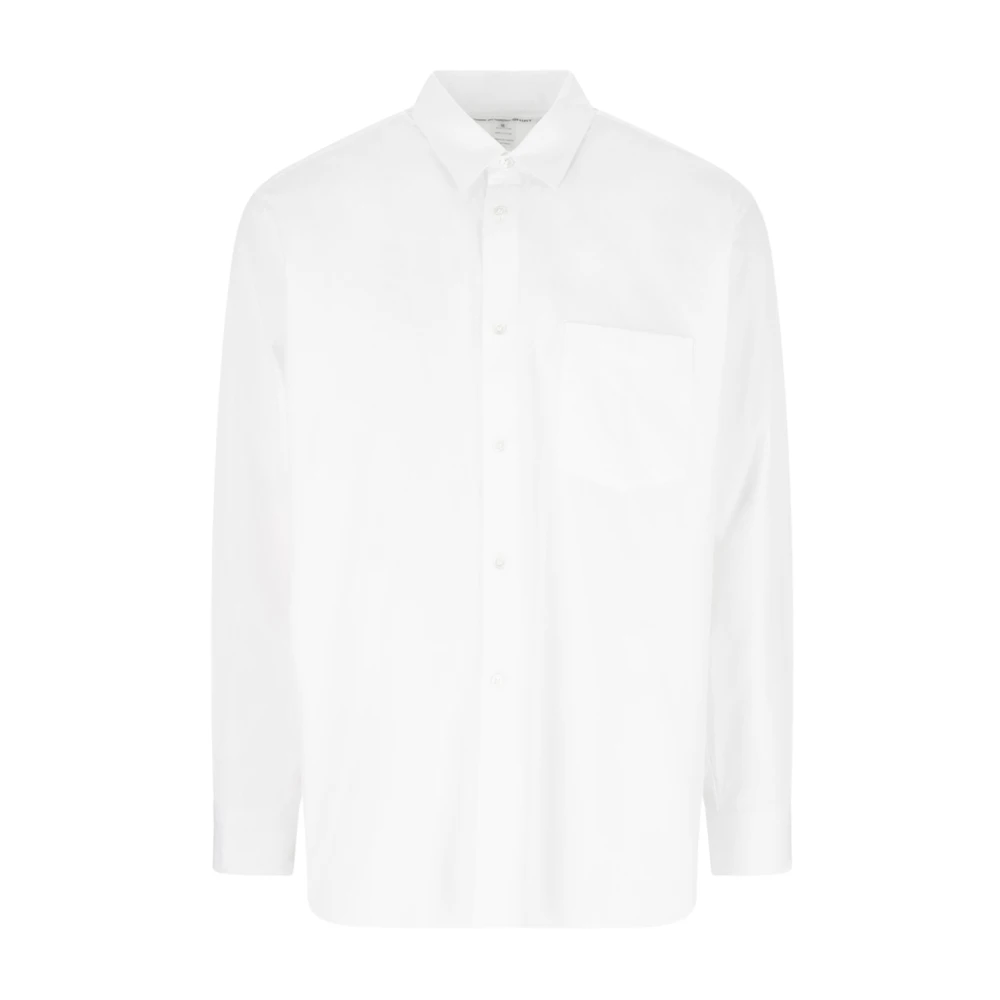 Comme des Garçons Klisk vit bomullsskjorta med knappstängning White, Herr