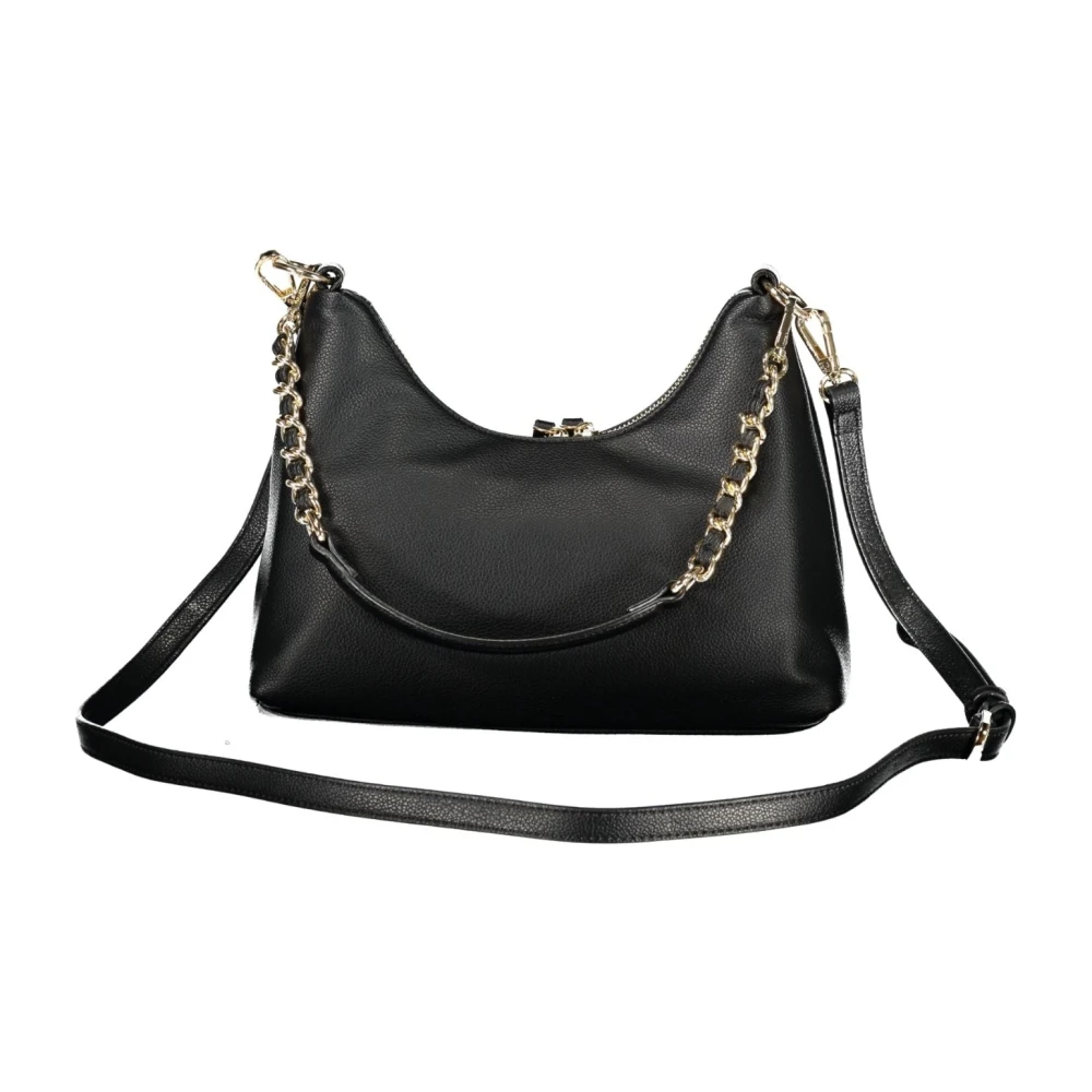 Valentino by Mario Valentino Zwarte schoudertas met kettingriem Black Dames