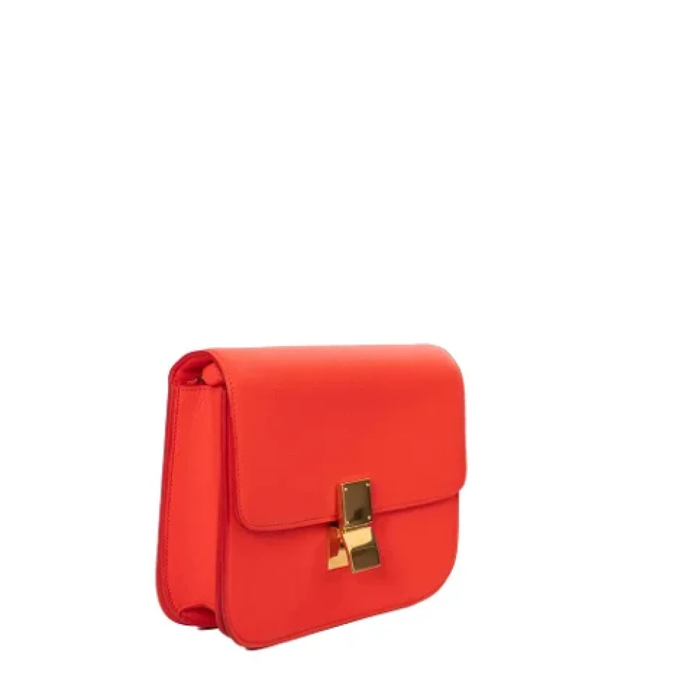 Celine Vintage Pre-owned Leather celine-bags Red Dames