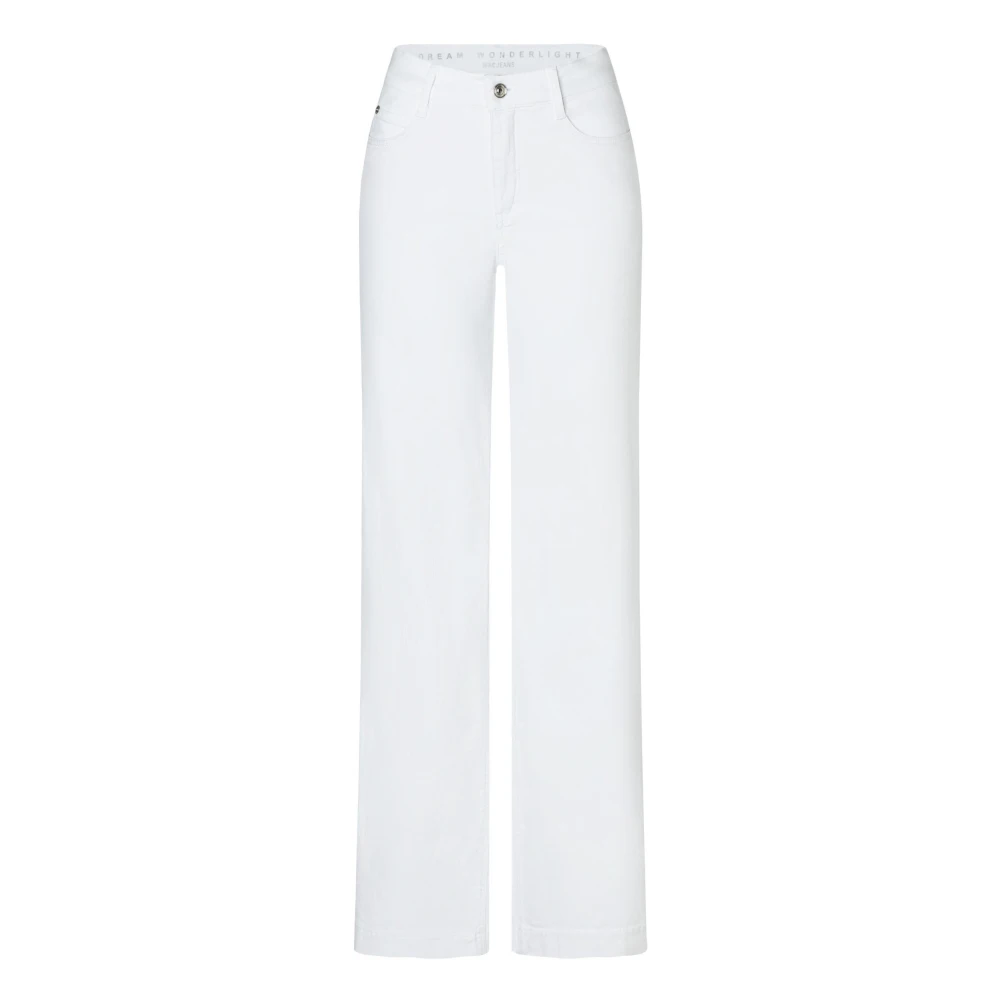 Hvite Wide Leg Jeans