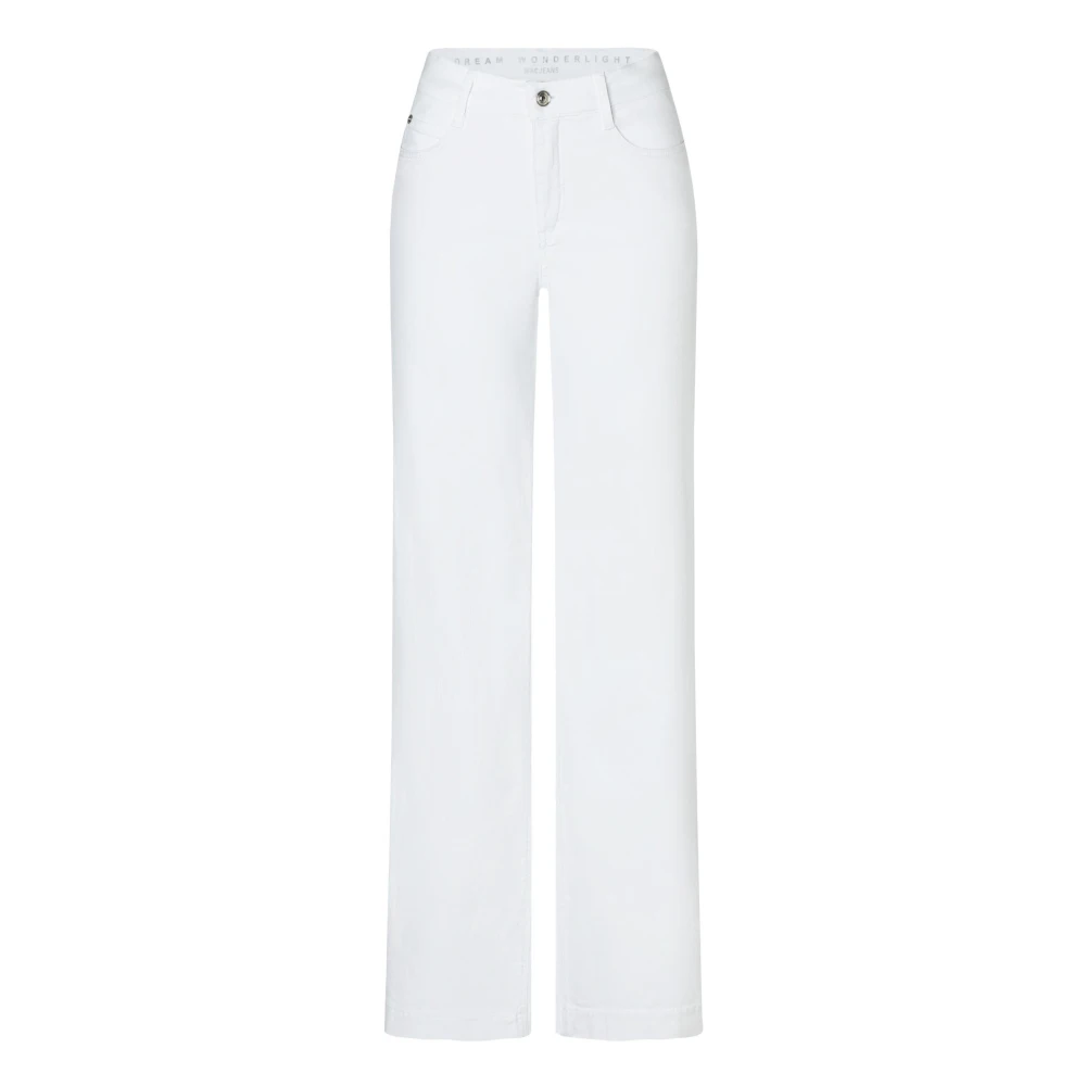 MAC Witte Wijde Pijp Jeans White Dames