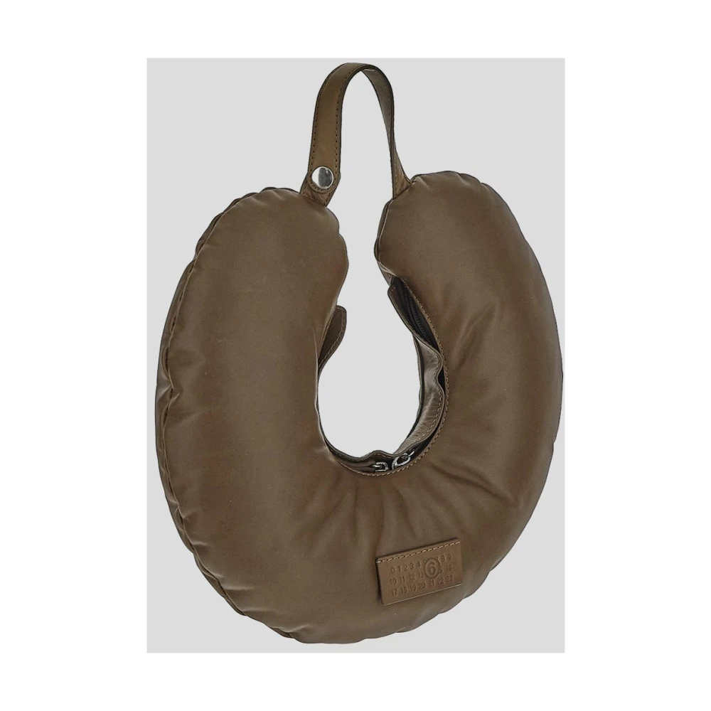 MM6 Maison Margiela Leren handtas met handvat Brown Dames
