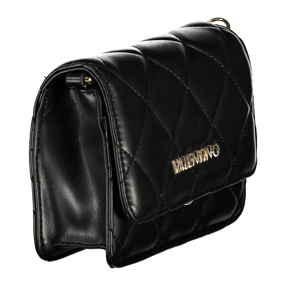 Valentino by Mario Valentino Zwarte Schoudertas met Verstelbare Ketting Black Dames
