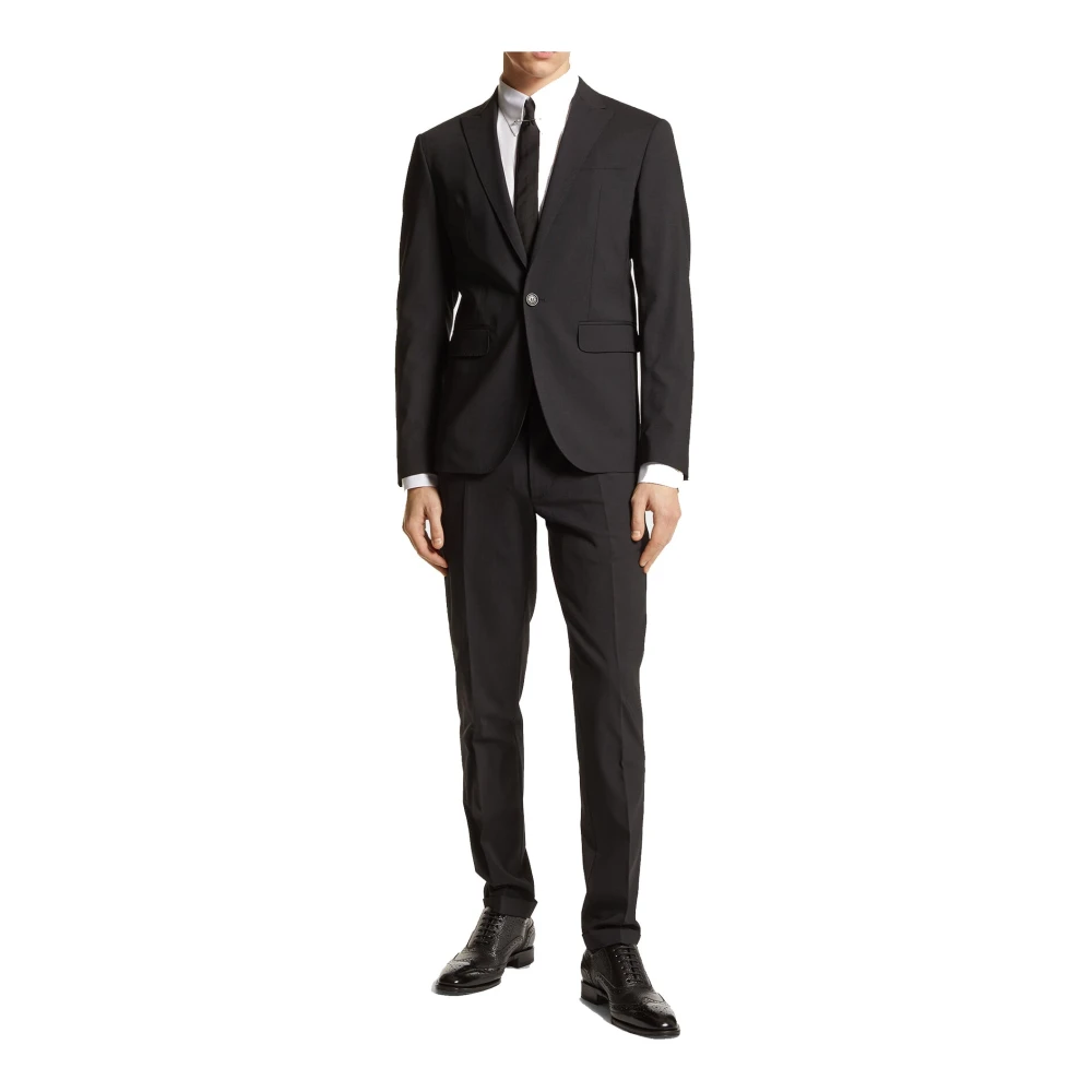 Dsquared2 Zwart Pak Ss22 met Elastaan en Scheerwol Black Heren