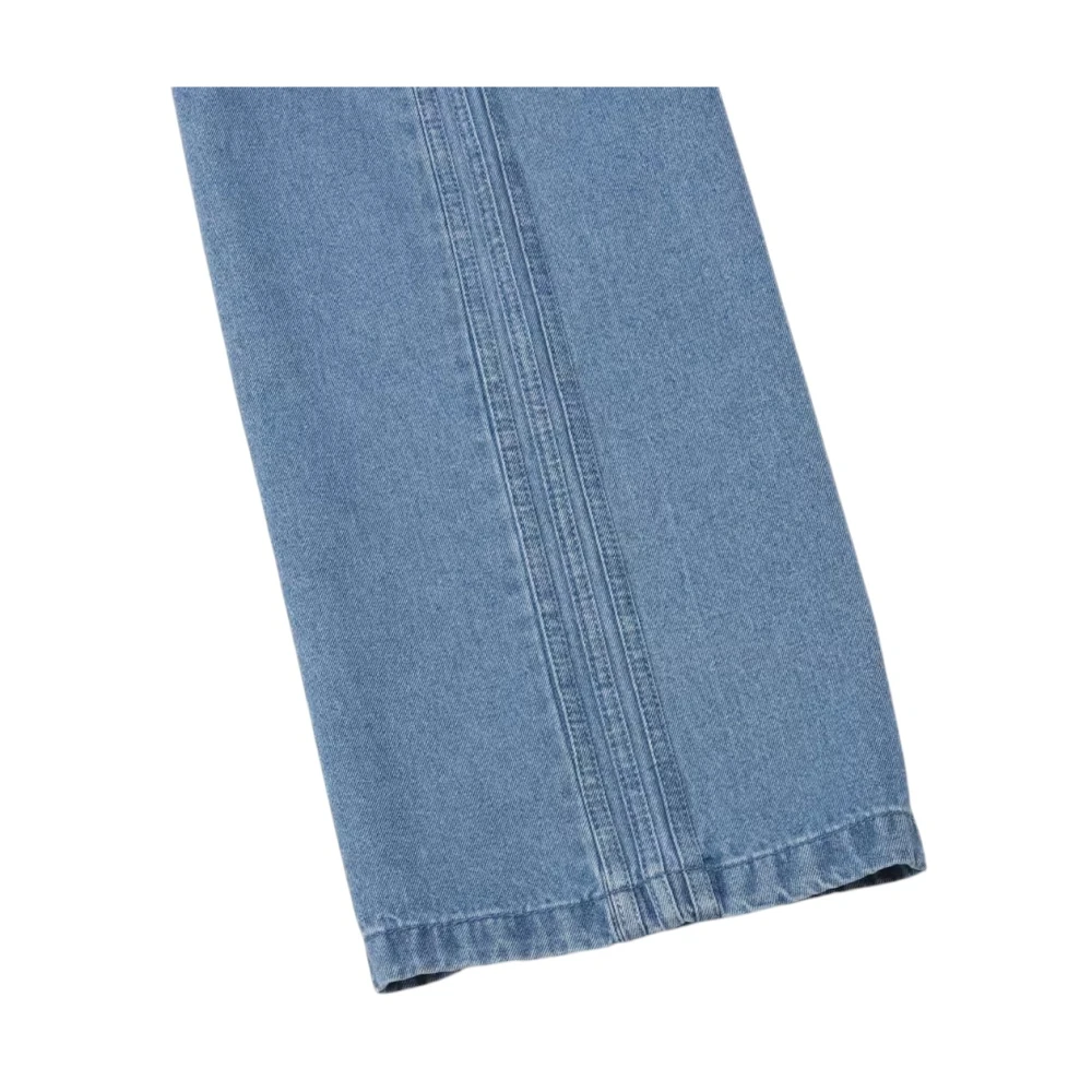 Adidas Kleurrijke high-waisted jeans met iconische strepen Blue Dames
