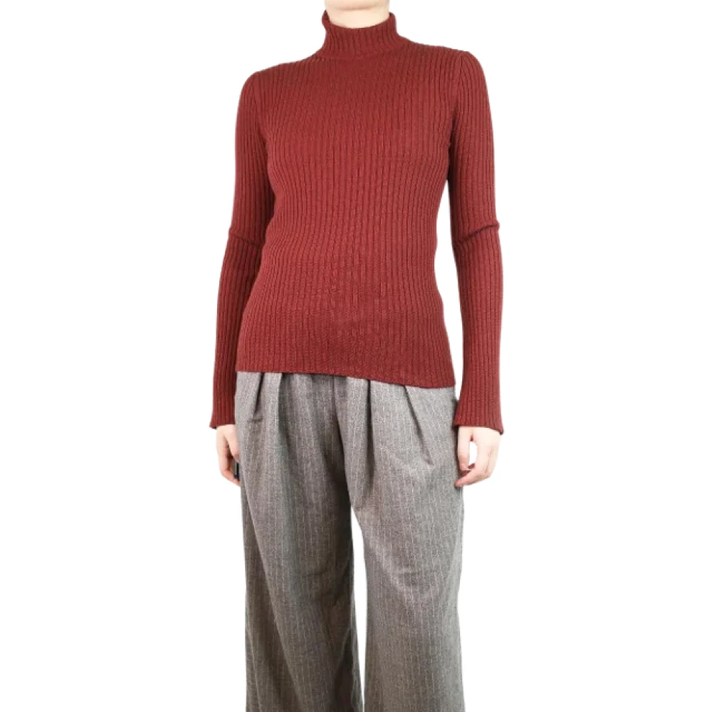 Chloé Pre-owned Knit tops Brown Dames