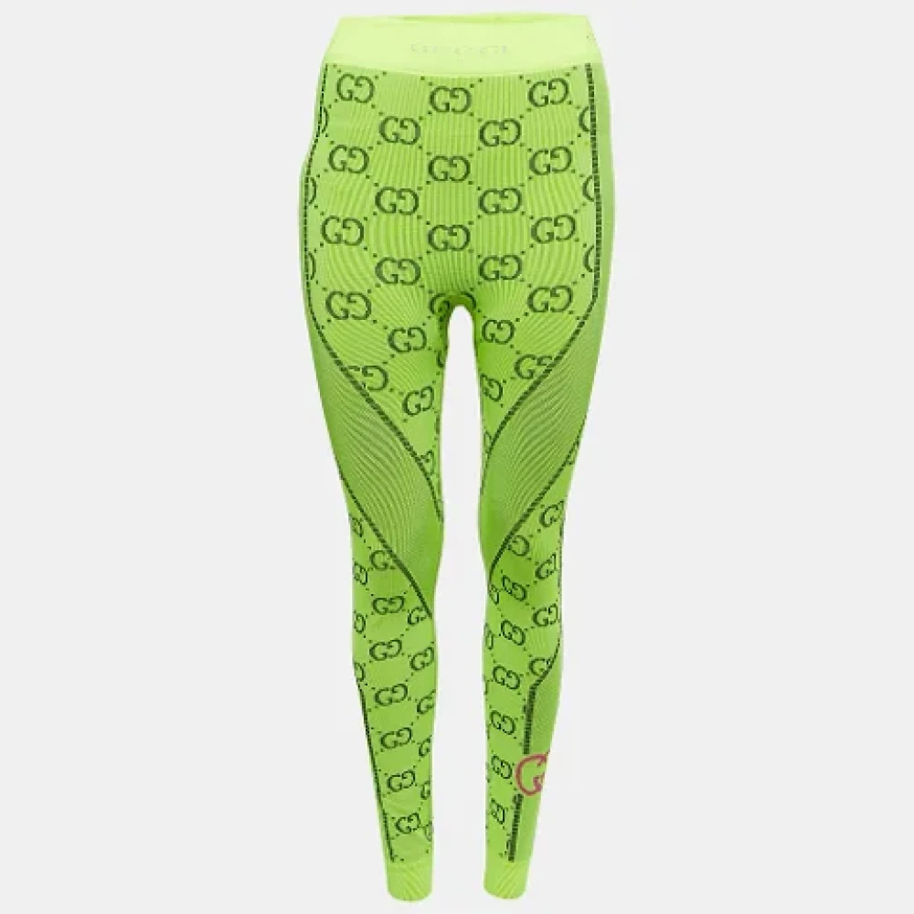 Gucci Vintage Pre-owned Fabric bottoms Green Dames
