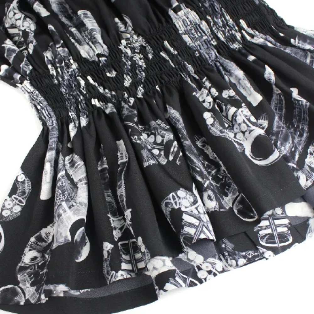 Chanel Vintage Pre-owned Polyester dresses Black Dames