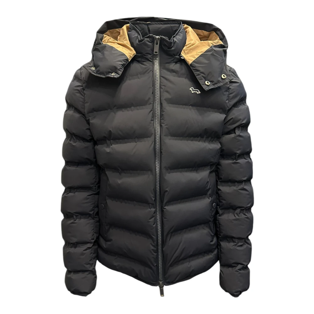 Harmont & Blaine Blauwe jas met beige inzetstukken voor heren XXL Blue Heren
