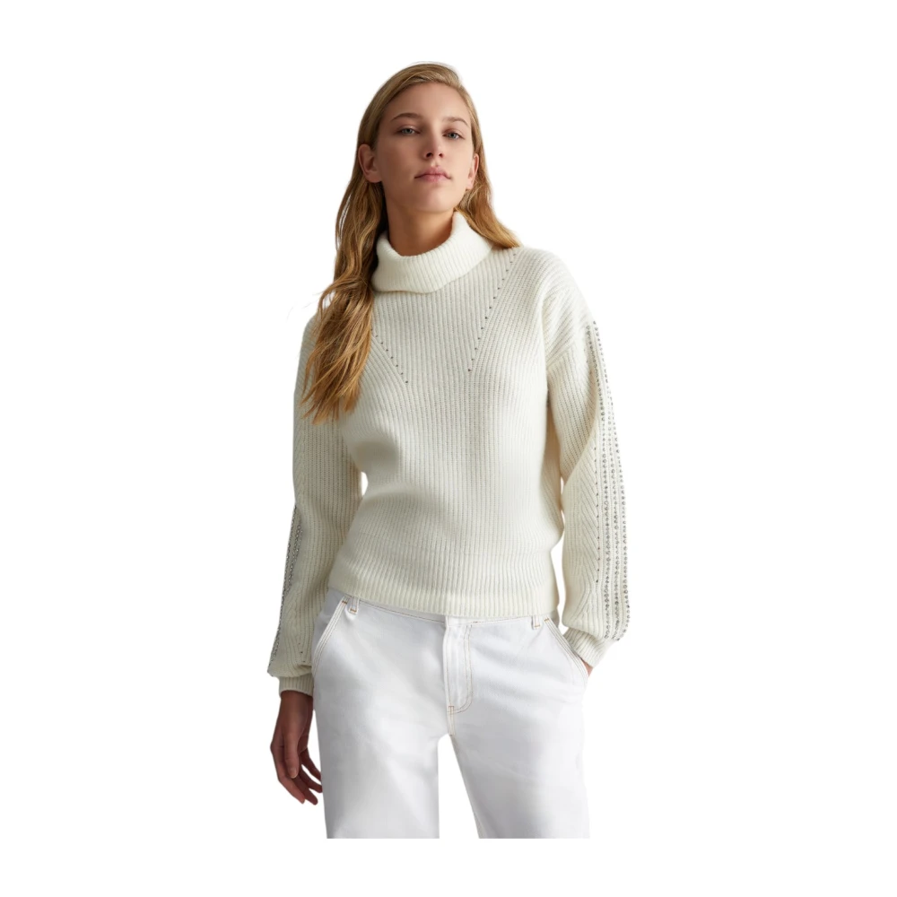 Liu Jo Stijlvolle Gebreide Top White Dames