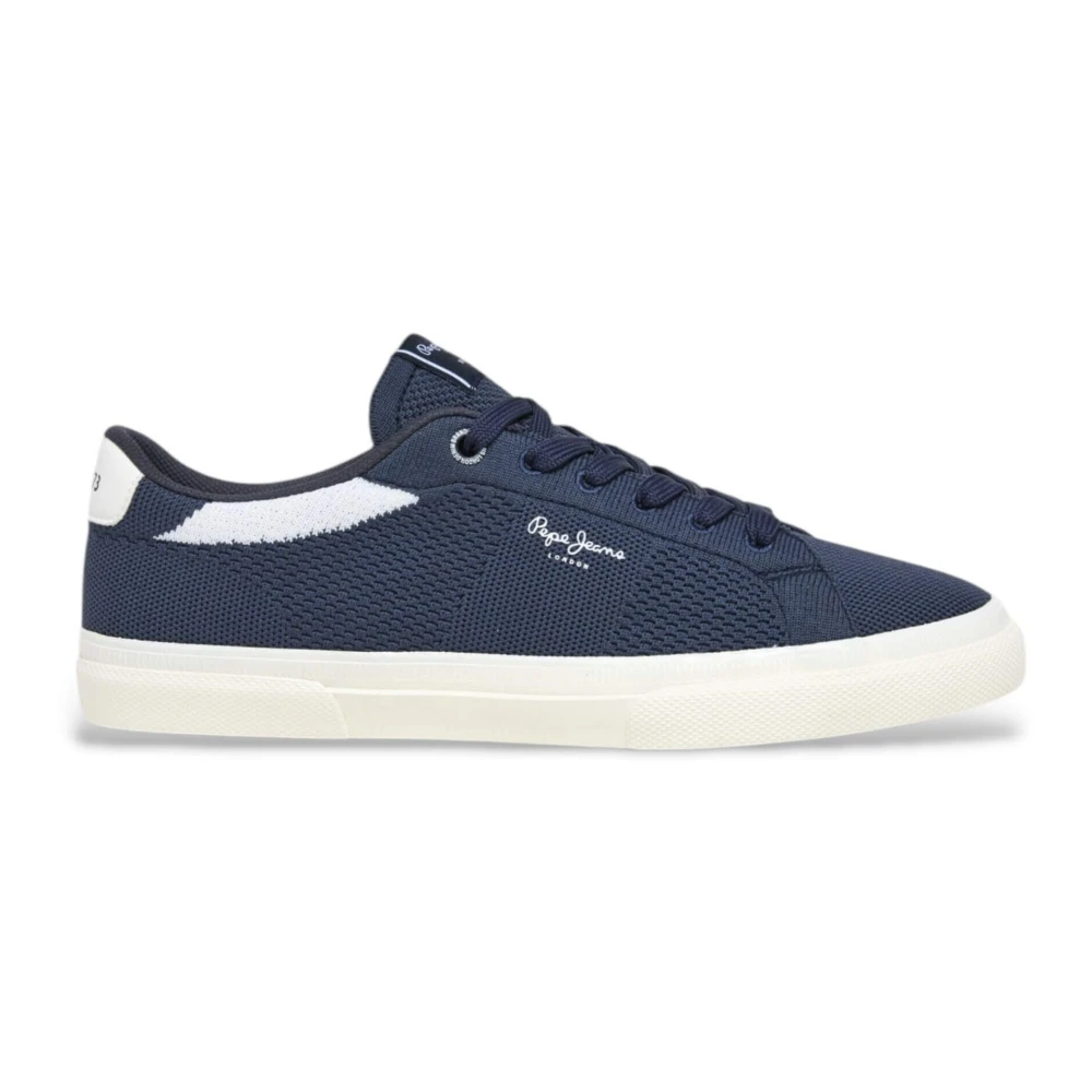 Pepe Jeans Klassieke Gebreide Sneakers Dames Schoenen Blauw