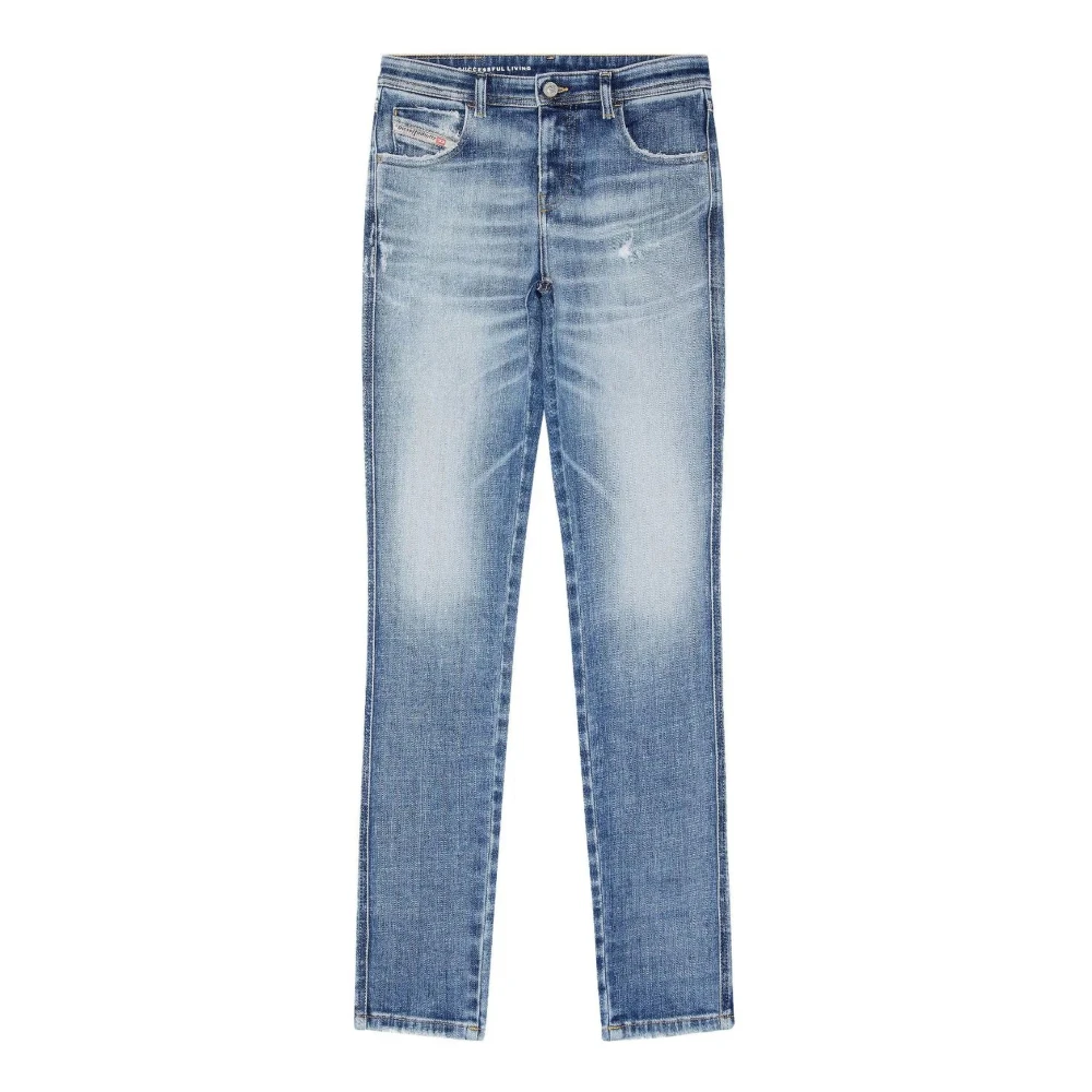 Diesel Indigo Blauwe Babhila Skinny Jeans Blue Dames