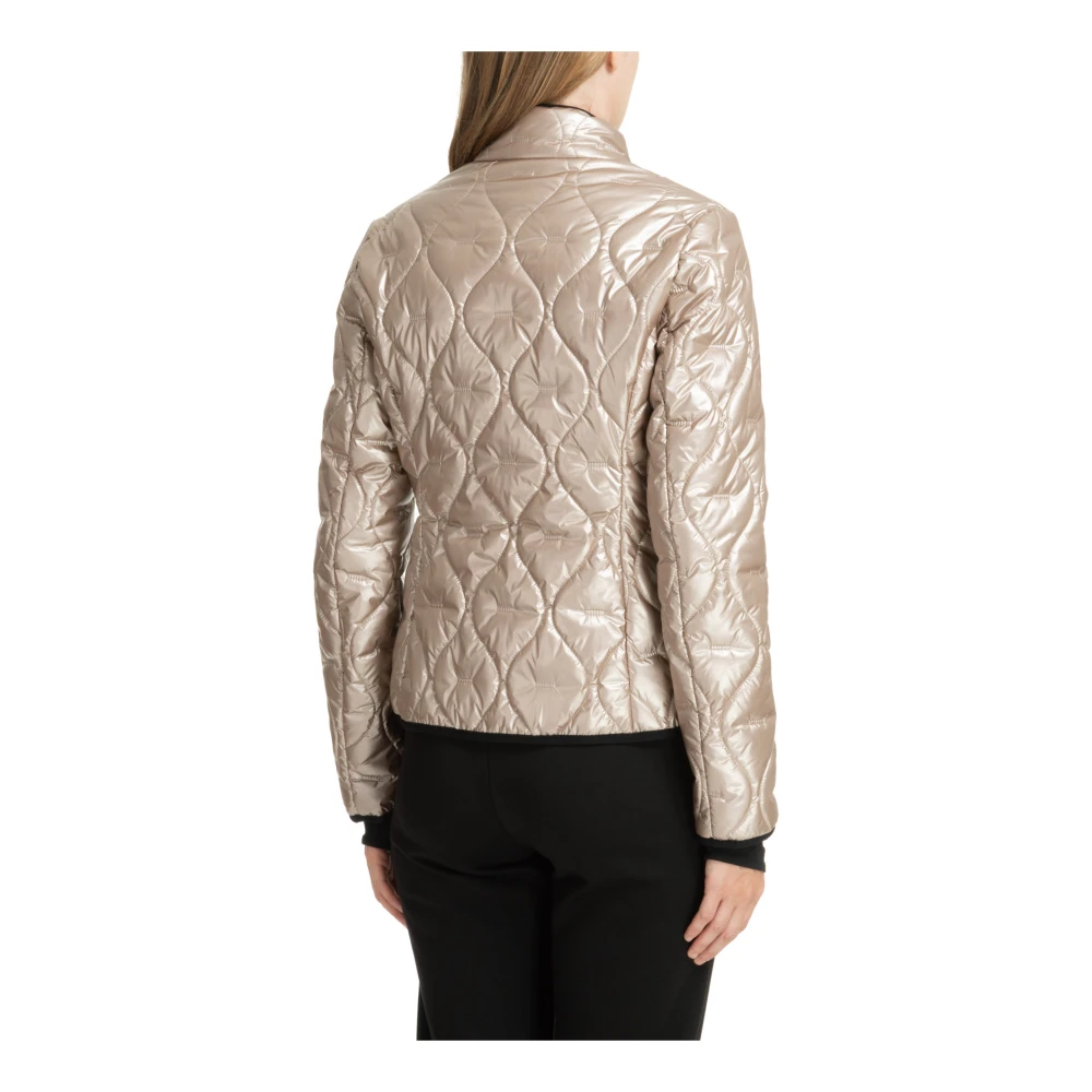 Emporio Armani EA7 Ritssluiting Effen Donsjack Logo Yellow Dames