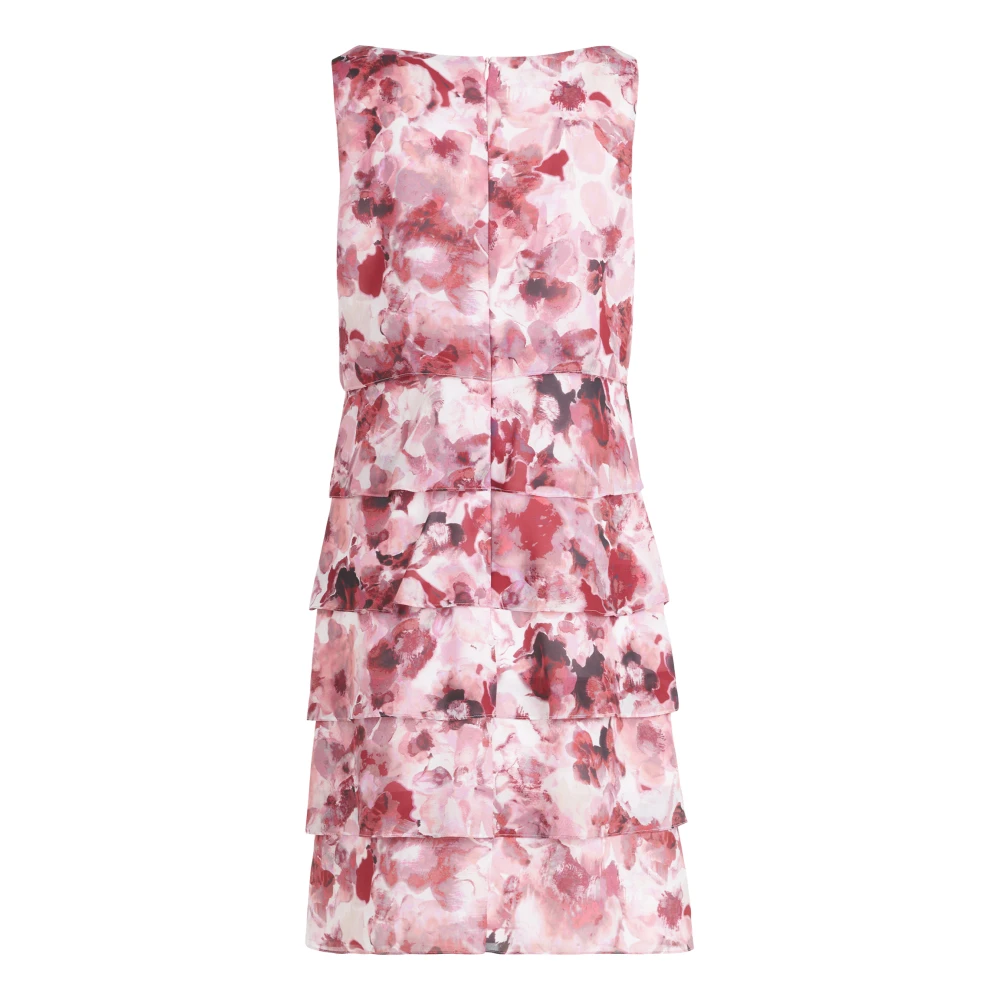Vera Mont Elegante Chiffon Cocktailjurk met Ruche Multicolor Dames