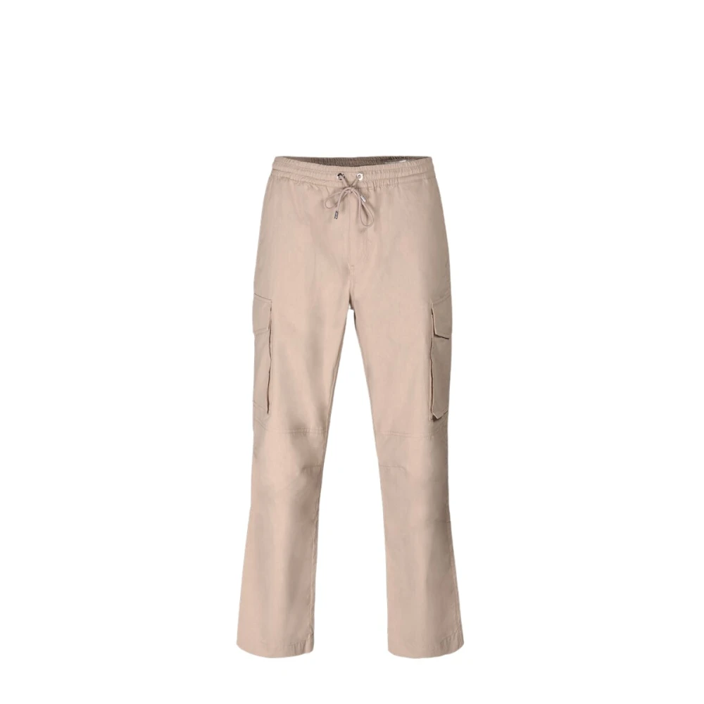 Moorer Japanse Katoenen Cargobroek Beige Heren