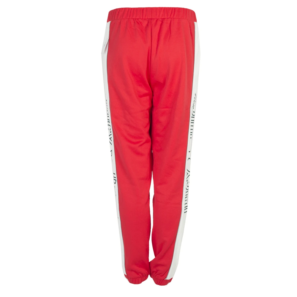 Juicy Couture Elastische Taille Sweatpants Red Dames