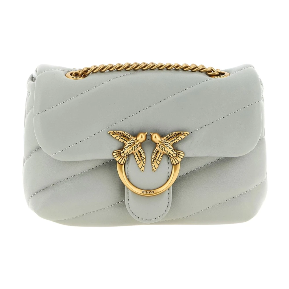 Pinko Women's Gray Cross Body Bags, One Size, Love Baby Puff