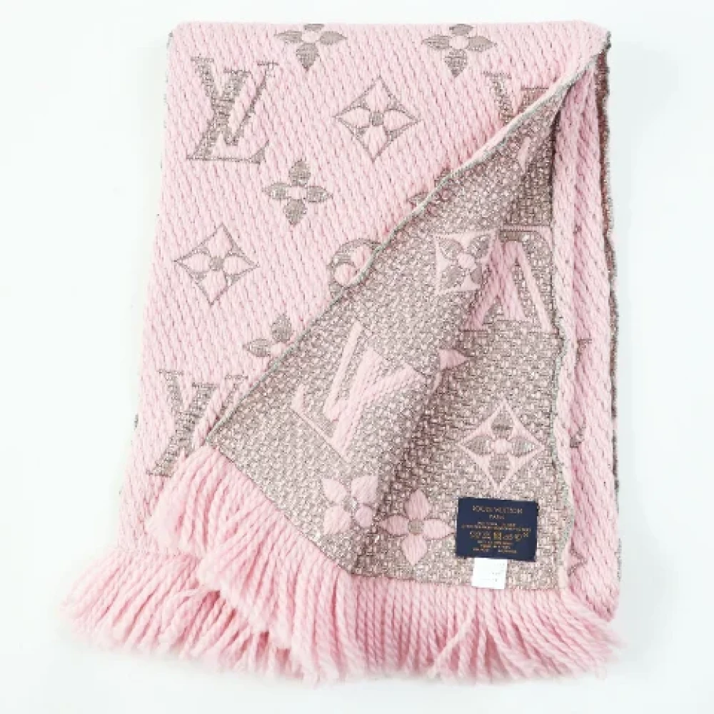 Louis Vuitton Vintage Pre-owned Wool scarves Pink Dames