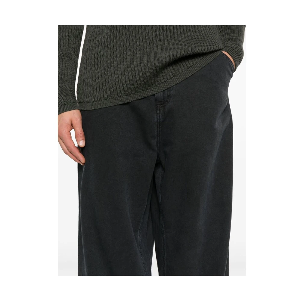 Carhartt WIP Zwarte Denim Wide Leg Jeans Black Heren