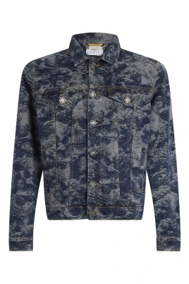 Trucker Jacket All-Over Skull