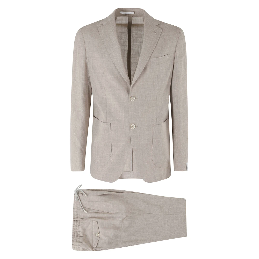 Eleventy Men's Gray Single-Breasted Soft Suit - Single Breasted Suits - L - Suits