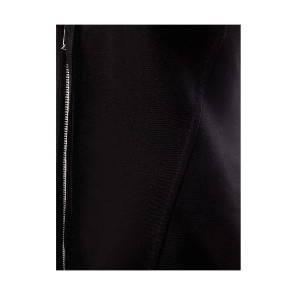Bottega Veneta Elegante Zwarte Viscose Jurk Essentials Black Dames