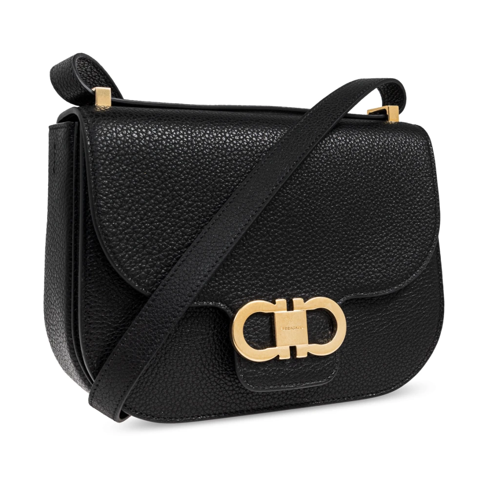 Salvatore Ferragamo Schoudertas Black Dames