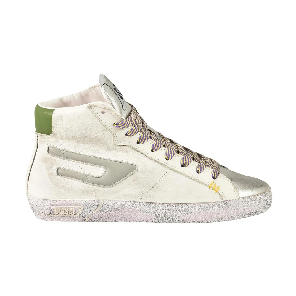 Diesel Witte Grijze Sneakers voor Vrouwen White Dames