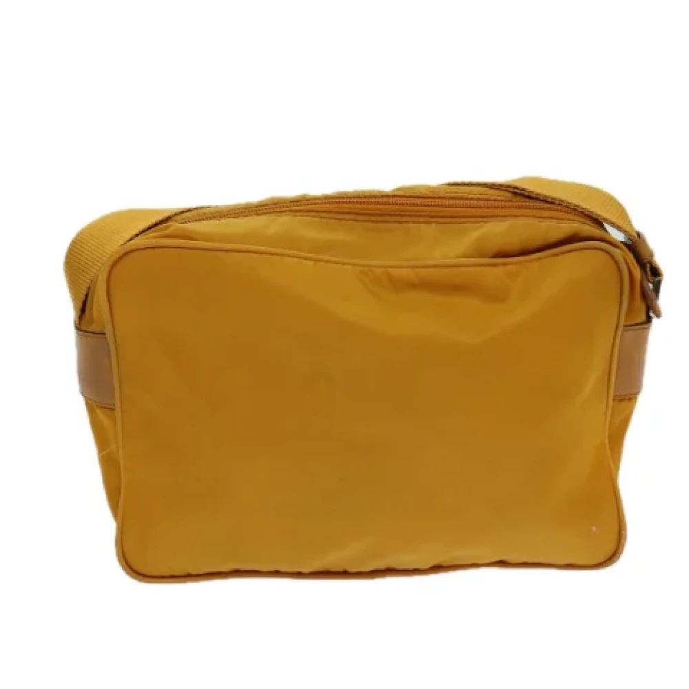 Prada Vintage Pre-owned Nylon prada-bags Orange Dames