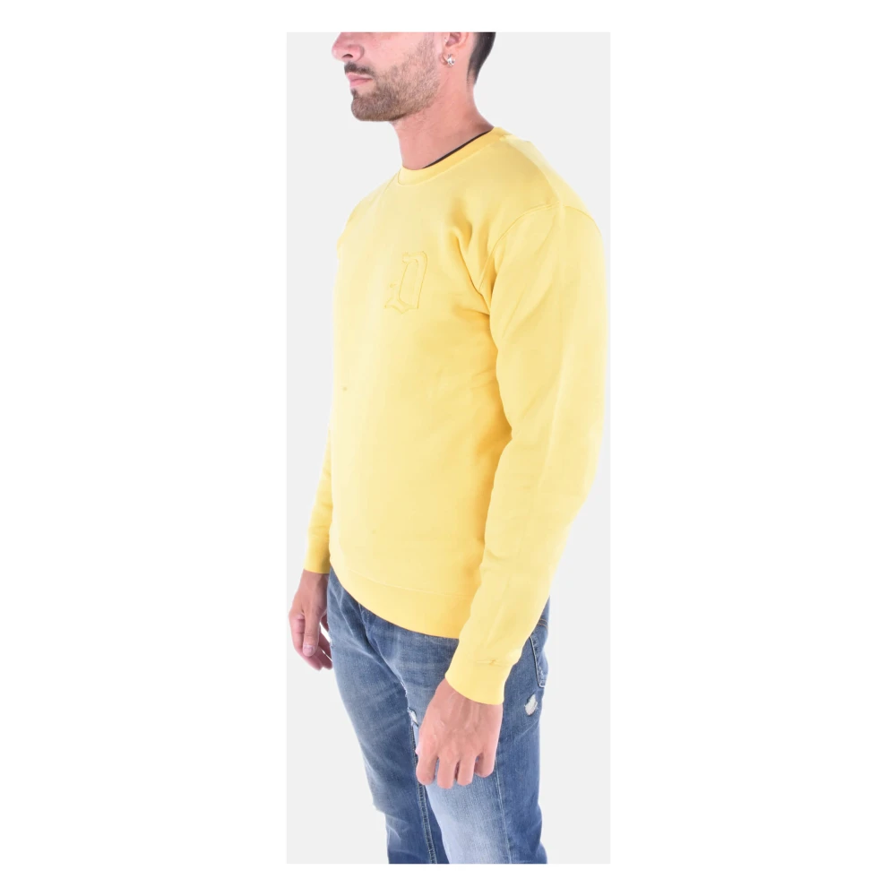 Dondup Logo Crewneck Sweatshirt Yellow Heren