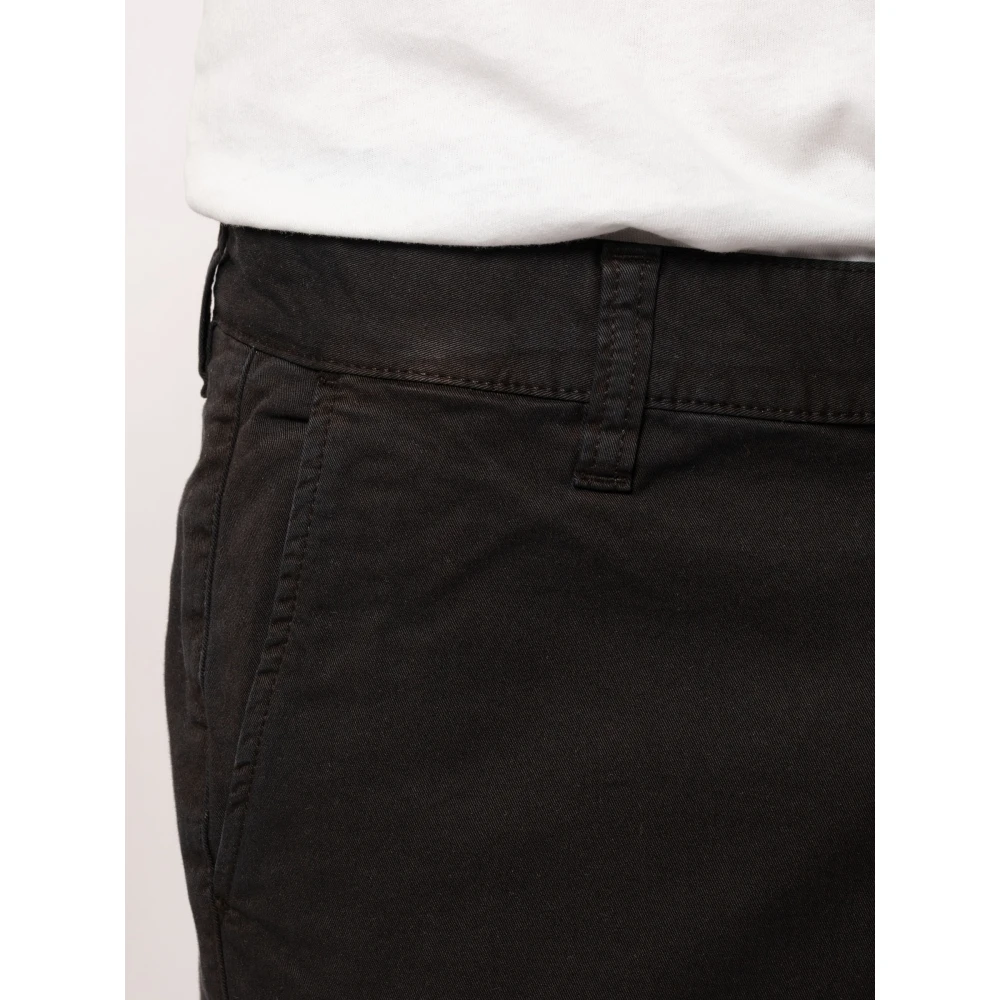 Nudie Jeans Slim-Fit Katoenen Chino's Black Heren