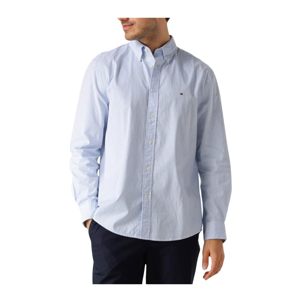 Tommy Hilfiger Klassieke Flex Poplin Business Overhemd Blue Heren