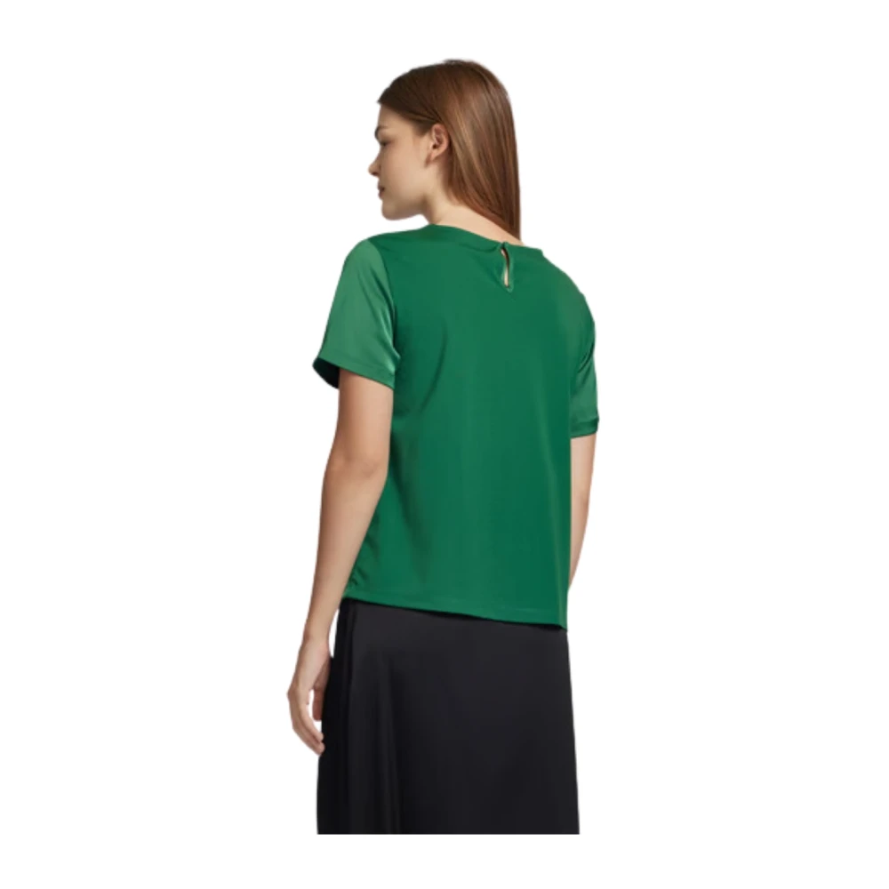 Max Mara Stijlvol T-shirt voor Mannen Green Dames