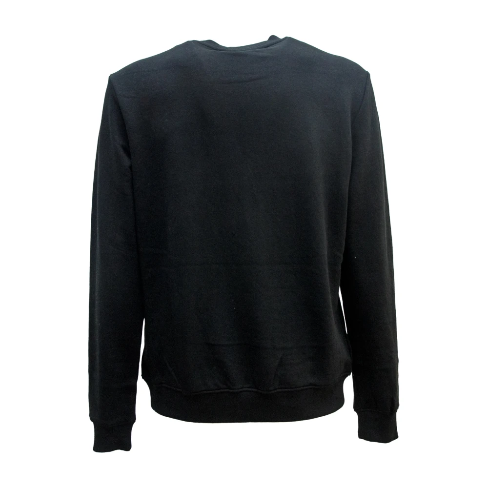 John Richmond Zwarte Katoen Polyester Sweater Uma24002Fe P8 Black Heren