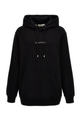 sweat-a-capuche-noir-logo-coupe-droite