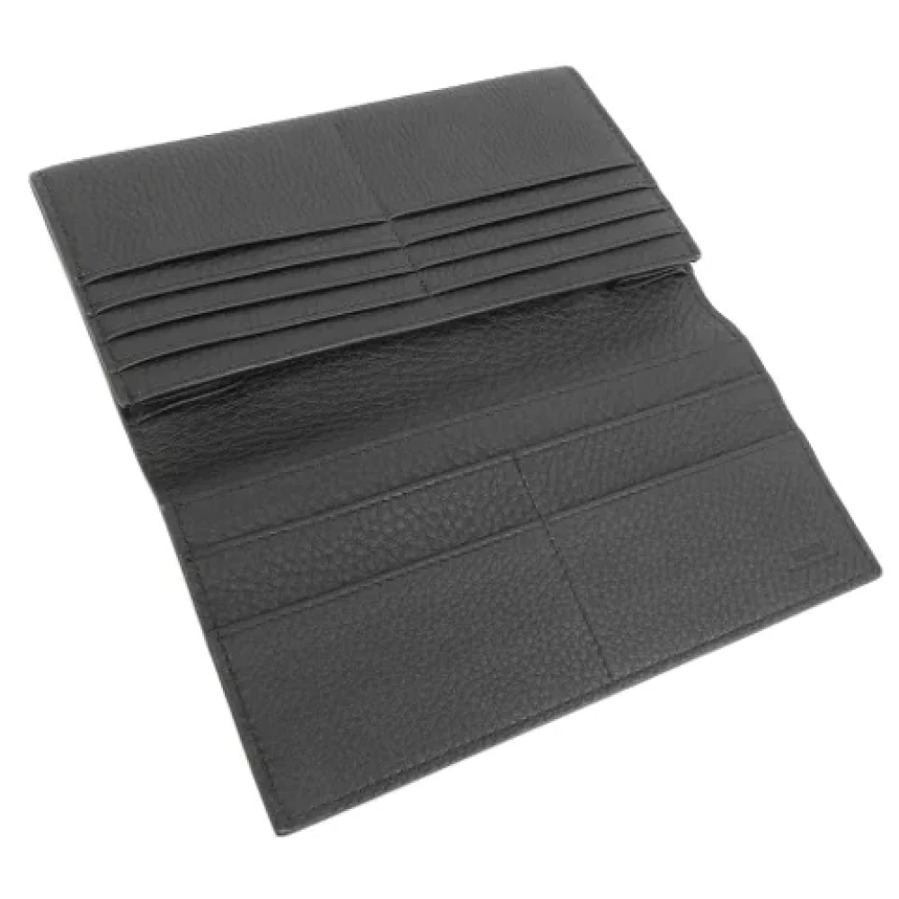 Fendi Vintage Pre-owned Leather wallets Black Dames