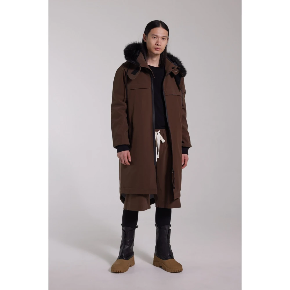 Stutterheim Waterdichte Matte Fishtail Parka Brown Heren