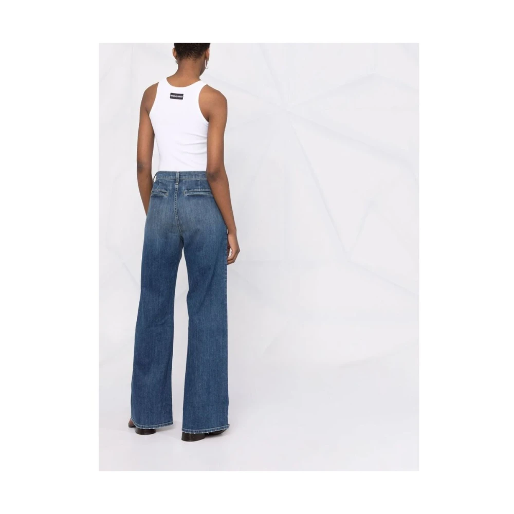Nili Lotan Klassieke Blauwe Wide Leg Jeans Blue Dames
