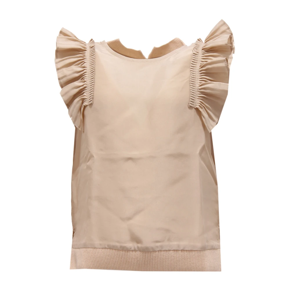 Stella Mccartney Women's Pink Cornelius Top Frills