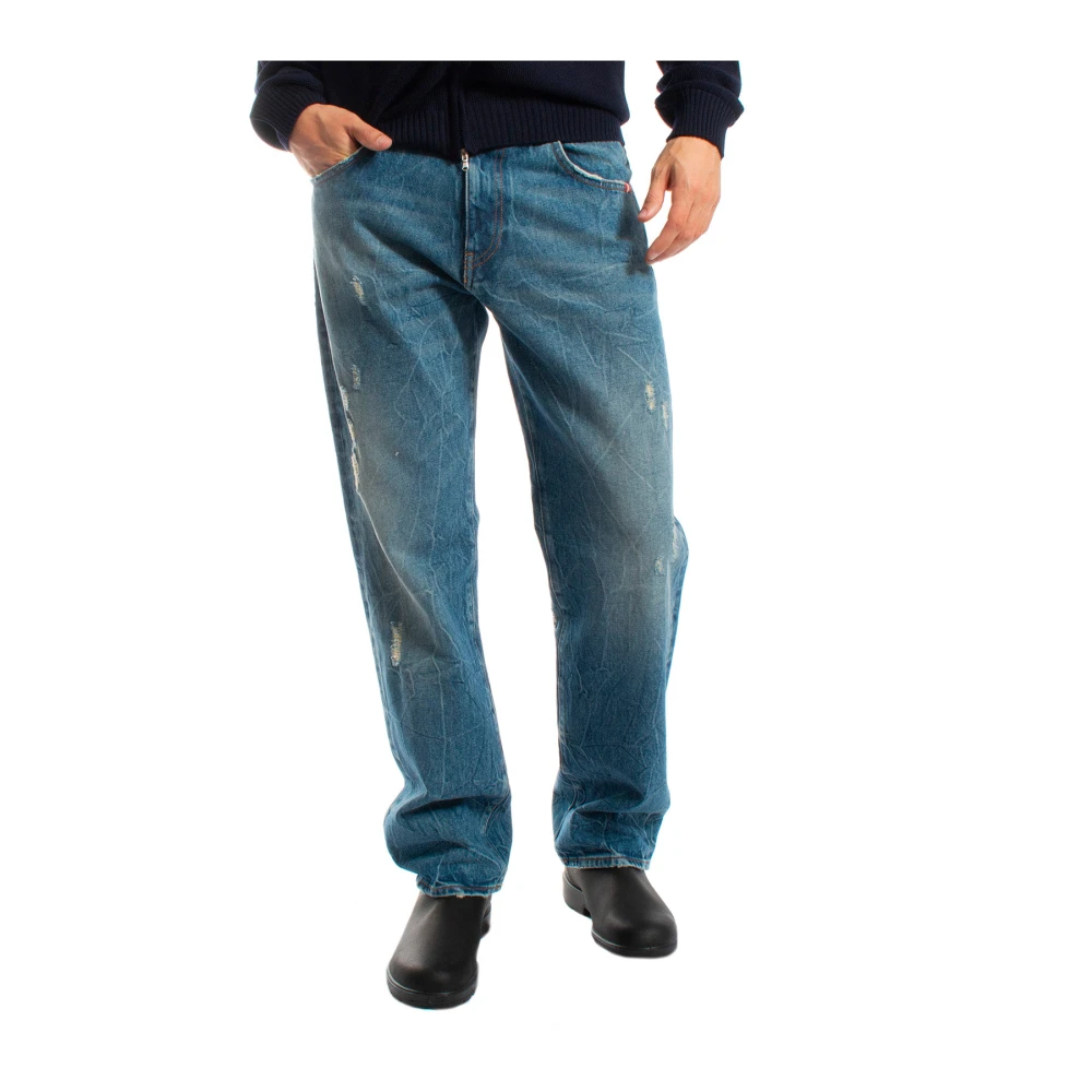 Amish Jeans Blue Heren