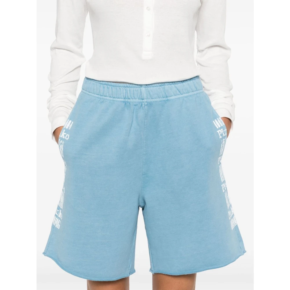 pinko Celeste Bermuda Shorts Blue Dames